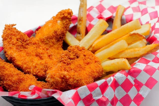 Kids Chicken Fingers & Fries.